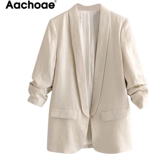 Женские пиджаки блейзеры Aachoae China At AliExpress