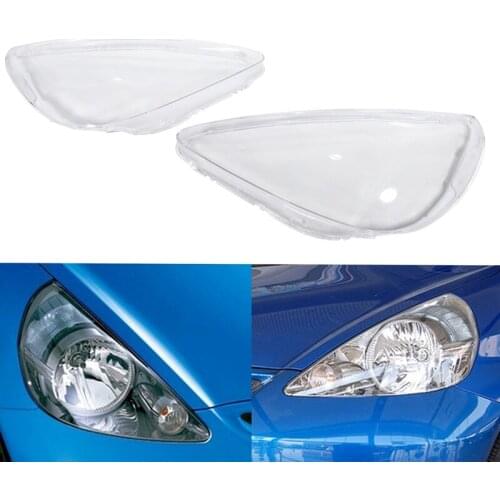 Car Transparent Lampshade head light lamp Cover Glass Lamp Shade Front Headlight Shell for Honda Fit Hatchback 03-07