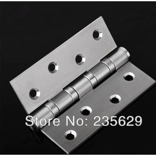 Free Shipping, 304 brushed stainless steel Hinges for timber door / Metal Door, ball bearing hinge, no noise, long life