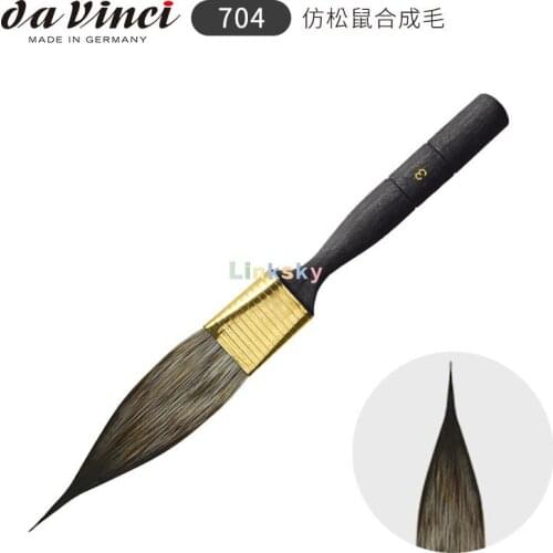 Da Vinci Dolchpinsel 704, Verschiedene Spezialpinsel,Synthetic Fiber Hair, Imitating Squirrel Hair, Dagger Shaped Sword Brush