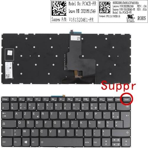 FR French AZERTY New Keyboard for Lenovo IdeaPad 330-14ikb 330-14ikb U 330E-14ikb U 330E-14ikb D 330H-14ikb Laptop with Backlit