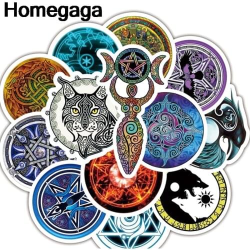 Homegaga 50pcs Vintage Totems 90s pasters diy cosplay print notebook stickers phone laptop bicycle scrapbooking decals D2206