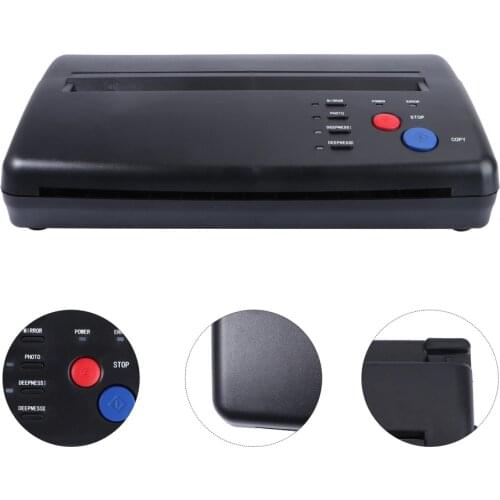 Transfer Machine Stencil Transfer Copier Printerfor Temporary Tattoos with US Plug(Black)