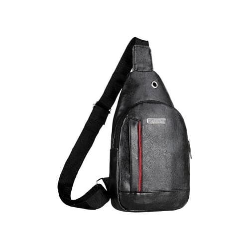 Men Chest Bag Simple Storage Bag Travel Small Backpack Black Crossbody Bag Mini Coffee Bag Shoulder Bag Satchel Hand Bags