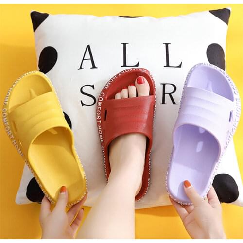 2020 New Mens Summer Couple Slippers Male Slides Indoor Bathroom Home Shoes Comfortable outdoor Sandals Beach Flip Flops slides
