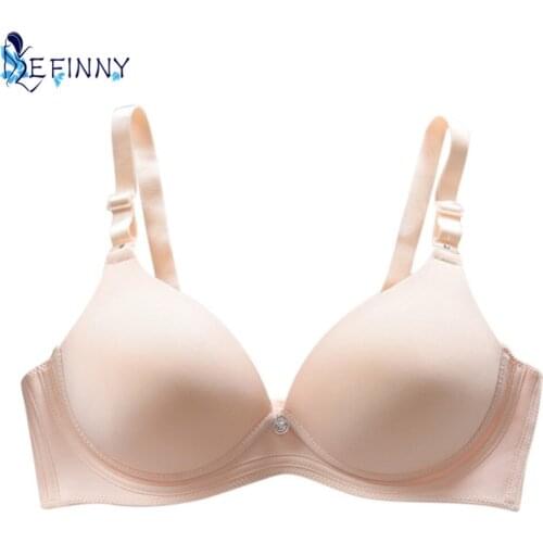 New Thin Padded Push Up Seamless Wirefree Invisible Bras Sexy Lingerie Women Underwear Solid Pink Convertible Straps Smooth Bra