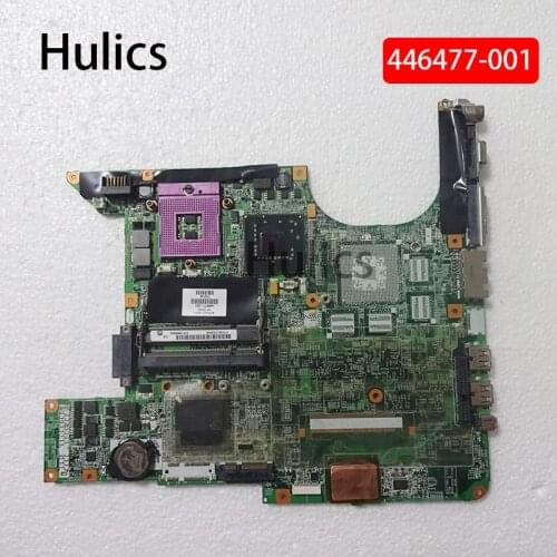 Hulics Original 446477-001 mainboard fit for HP PAVILION DV6000 446477 laptop motherboard DA0AT3MB8E0 REV:E main board