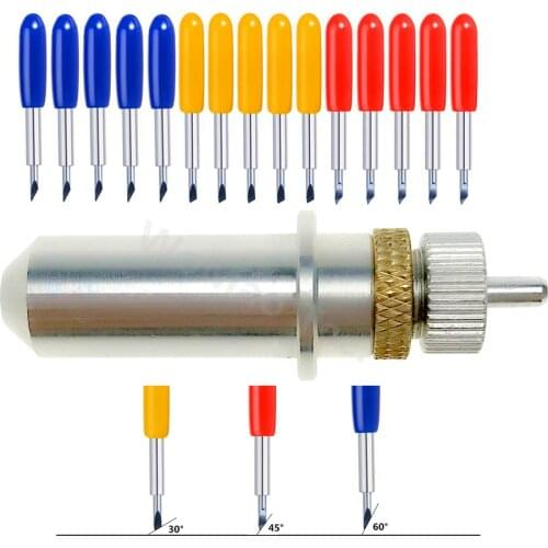 Blade Holder Housing Base+High Quality 30/45/60 Degree Cutting Plotter Vinyl Cutter Blade