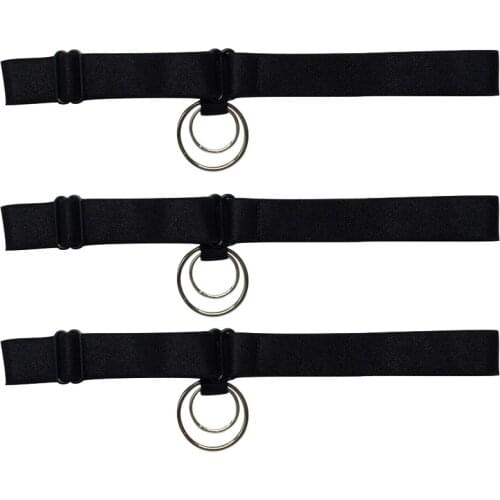 Punk Goth Leg Garters Women Sexy Body Harness Adjustable Thigh Garters Fetish Wear Sock Garters Vintage Suspender Belt