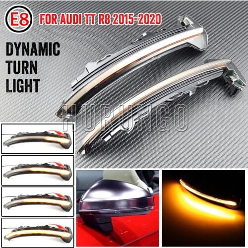 Sequential Side Mirror Blinker Indicator For Audi TT TTS MK3 8S 2015-2020 TTRS R8 Flashing LED Dynamic Turn Signal Light
