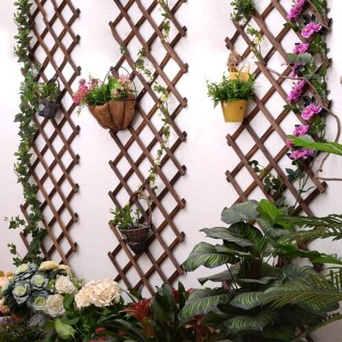 Expanded wooden garden fence panel climbing lattice support home garden decorative fence CY53020