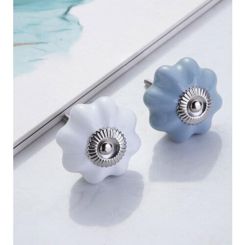 Cute Ceramic Ceramic Knobs for Furniture Kitchen Convenient Knobs And Handles for Vintage Drawers Child Room Wardrobe Closet