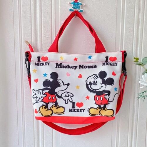 Disney Mickey mouse cartoon canves girl boy messenger shoulder bag kid princess handbag