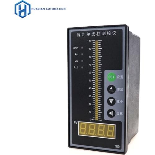Intelligent single light column display pressure contorller 4-20MA water level transmitter display liquid level measuring tools
