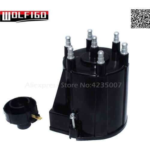 WOLFIGO 1 PC / 2PCS For CHEVROLET CAMARO PONTIAC GMC Distributor Cap DR460 & Distributor Rotor DR323 New