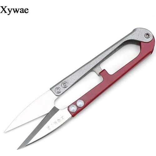 1Pcs/Lot Sewing Scissors U Shape Zigzag Scissors Sewing Embroidery Thrum Yarn Shears Metal Scissors Needlework Fabric Supplies