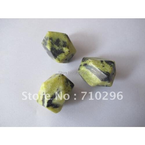 10 pcs/lot Lemon Stone Pendants 15x20mm Natural semi stone Jewelry Pendants Top Drilled