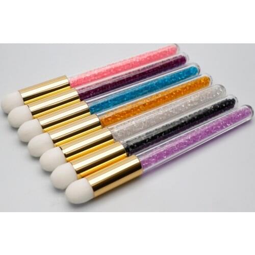 10pcs Crystal Eyelash Cleaning Brush Nose Brushes Blackhead Clean Lash Mousse Brushes Lashes Cleanser Eyelashes Extensions Tools