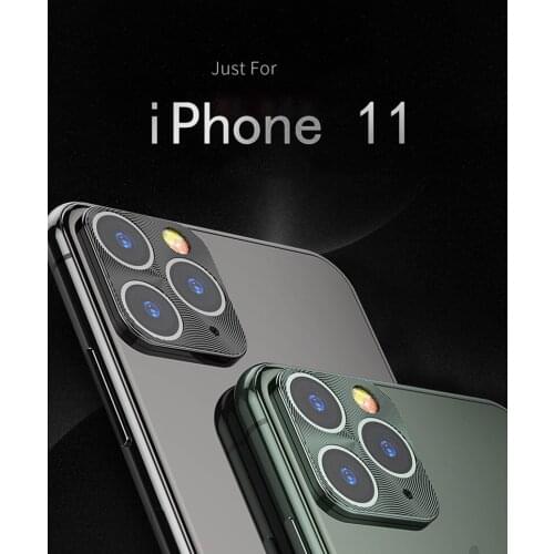 2pcs Camera Lens Protective Ring For iPhone 11 Pro Tempered Glass For iPhone 11Pro MAX 2019 Metal Alloy Phone Back Protector