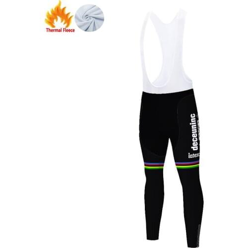 2020 QUICK STEP cycling pants Warm ciclismo invierno Trousers Thermal Mountain Bike Pants Tights 12D Pad tenue cycliste homme