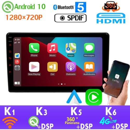 Android 10 PX6 4G+64G 1280*720P For Renault Duster Dacia 2014-2018 GPS Navigation Radio Head Unit 360 Panoramic Camera HDMI auto