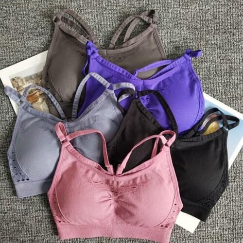 Energy Seamless Sports Bra Women Adjustable Straps Gym Fitness Bra Top With Removable Pads Push Up Yoga Bra Activewear