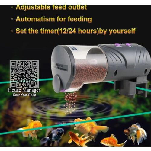 Digital Automatic Aquarium Fish Feeder Fish Tank, Adjustable Timer to control Food Feeding For Fish Shrimp Turtle, Auto Feeding