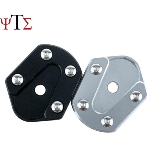 Para vespa gts 300 sprint px lx primavera motocicleta kickstand pé suporte lateral ampliar extensão almofada placa de apoio aces
