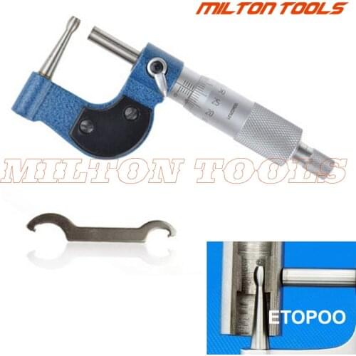 Factory outlet! high quality 0-25mm Tube Micrometer drum head special micrometer wall tube thickness gauge measuring tools