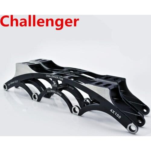 Race Base Challenger Inline Speed Skate Frame, 4X90 4X100 4X110mm, 165mm 180mm 195mm For PowerSlide PS CT 4 wheels Racing