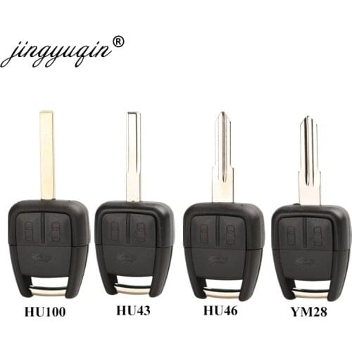 Jinyuqin 3 Buttons Car Blank Key Shell For Chevrolet Cruze Aveo Opel Remote Key Case Fob with Battery Holder