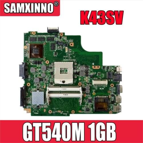 K43SV Motherboard GT540M 1GB For Asus A43S X43S K43SV K43SJ laptop Motherboard K43SV Mainboard K43SV Motherboard test 100% ok