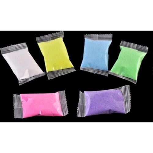 Quartz Sand Fairy Garden Artificial Powder Mini Snow Micro Landscaping Decoration Craft Kids DIY Sand Table Accessories 24g/Pack