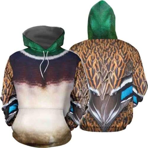 Hot Sale Men Clothing Usa Size Oversized Hoodie Anime Printing Duck Men Hooded Long Sleeve Streetwear