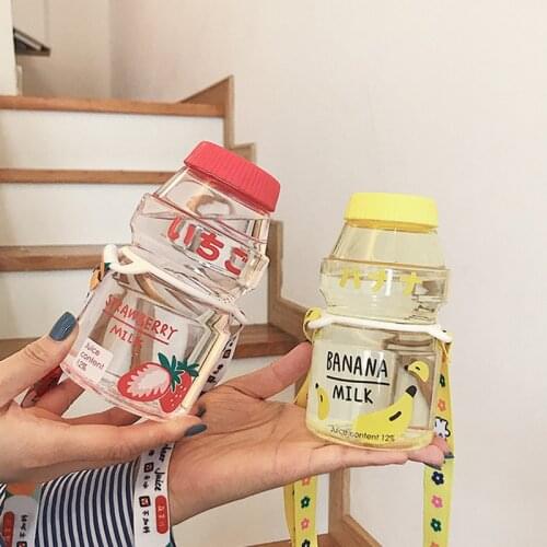 Plastic Bottles Milk Yogurt Disposable Plastic Beverage Bottles Milk Tea Juice Aluminum Lid Easy To Carry Personalized Party Cup