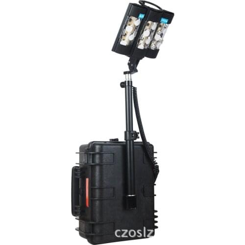 Portable Mobile lighting system 360 degrees Panoramic lighting Intelligence remote control Lifting box lamp Emergency lamp
