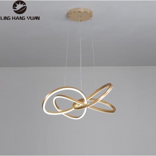 Nordic Modern Led Pedant Light Black&Gold Color LED Pendant Lamp for Dining room Kitchen Living room 110V 220V Lighting Fixtures