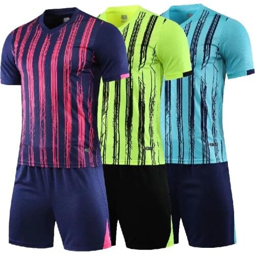 Childrens Football jerseys Boys and girls Soccer Clothes Sets school game team training uniforms Men Football jerseys Custom