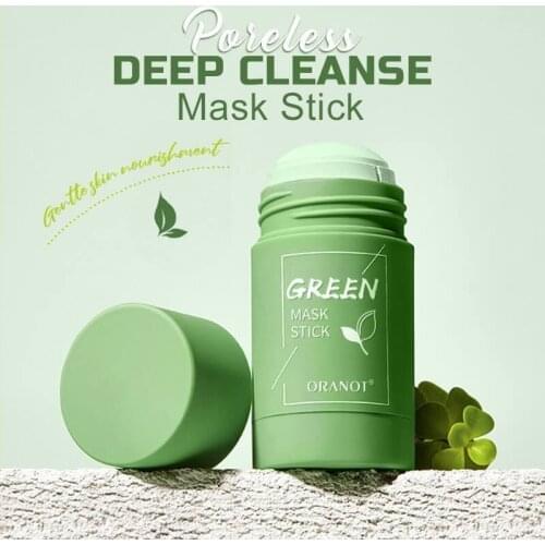 Green Tea Solid Cleansing Mask Moisturizing Deep Cleansing Oil Control Whitening Smearing Mud Mask