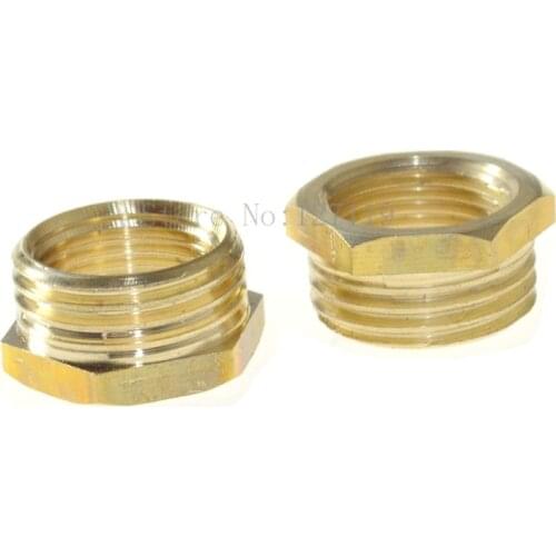 1pc 2" Male -1/2" Female Female Bushing Length 30mm Brass Pipe Fitting Connector
