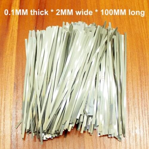 100g/bag Welding battery connector 18650 battery spot welding nickel plated steel 0.1MM thickness *2MM wide