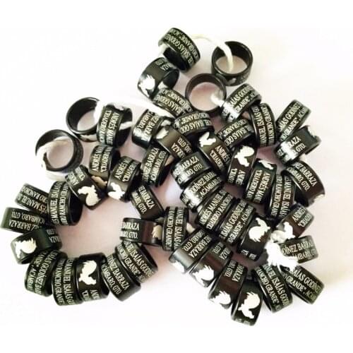 100pc 3mm 2mm to 16mm choose bird ring canary bands aluminum with printing letters leg year numbers bands