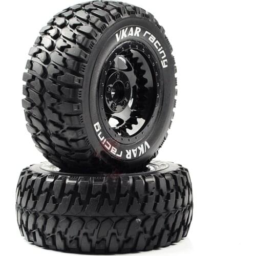 2PCS/4PCS VKAR Huanqi727 Tire 12mm Combiner 105mm Diameter Tires Tyre Wheel MA365 for 1/10 RC Car Short Truck DIY Parts