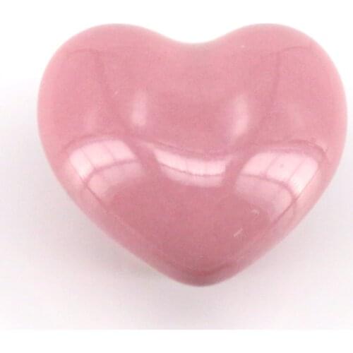 6x Ceramic Heart Shape Knobs for Baby Kids Childrens Furniture Door Dresser Drawer Cupboard Pink Ceramic Heart Cabinet Knobs