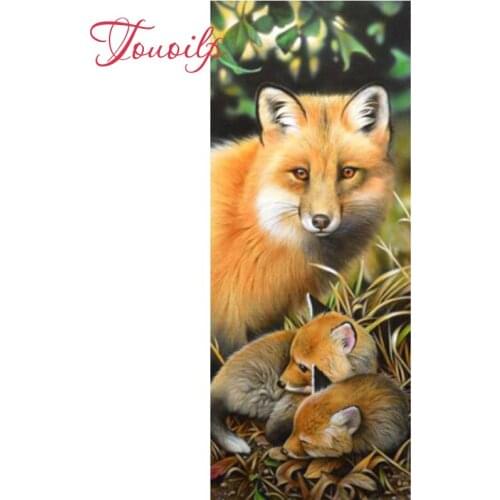 Touoilp Diamond Embroidery DIY Animal fox 5d Diamond Painting Christmas Cross Stitch Full square&round Rhinestone Mosaic