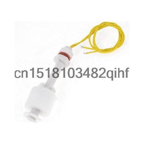 Tank Pool Liquid Level Sensor Right Angle Float Switch 100V DC 0.5A White Yellow