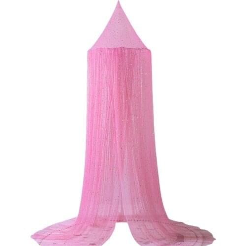 Baby Kids Bed Mesh Yarn Canopy Bedcover Mosquito Net Curtain Dome Hanging Tent R7RB