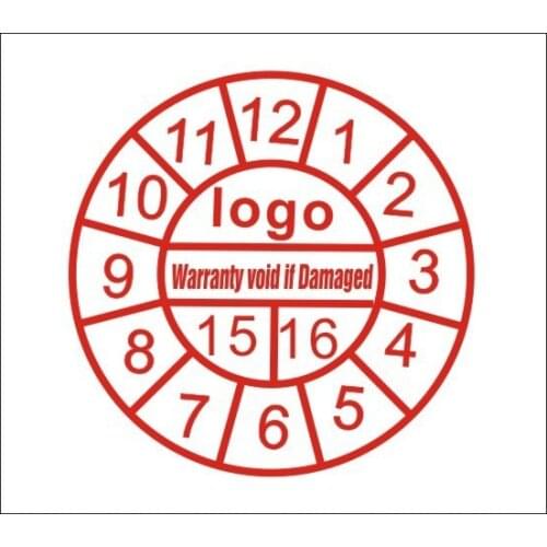 10000pcs.10 mm diameter warranty VOID sticker label custom print warranty lables for computer/phone repair store