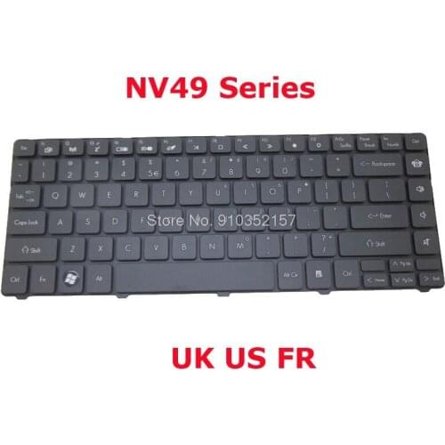 MS2303 Keyboard For ACER For Gateway NV49 V104630CK2 FR V104630DK2 UK V104630DS3 UI KB.I140G.209 KB.I140G.139 KB.I140G.225