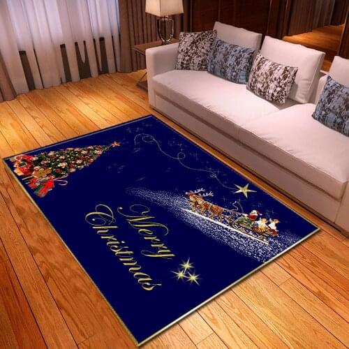 Carpet For Living Room Christmas Bedroom Bedside Decorative Carpet Home Children Hallway Anti-Slip Floor Mat Kids Room Large Rug